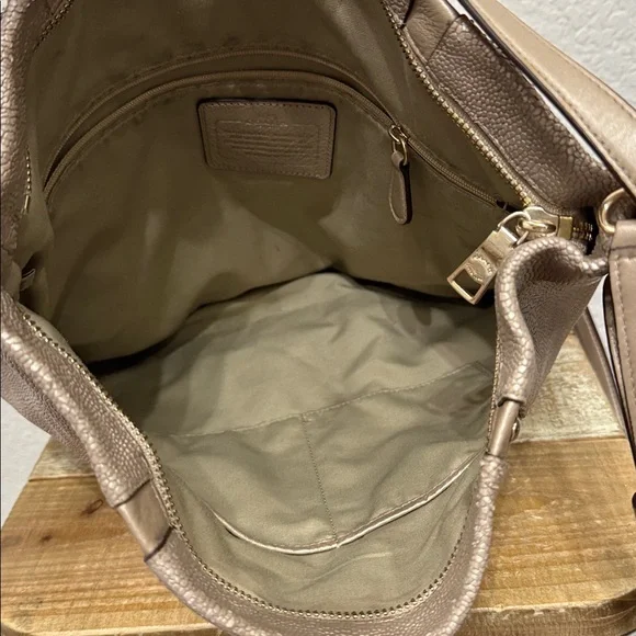 Coach Studded Caviar Kelsey Leather Shoulder Bag - Picture 5 of 8